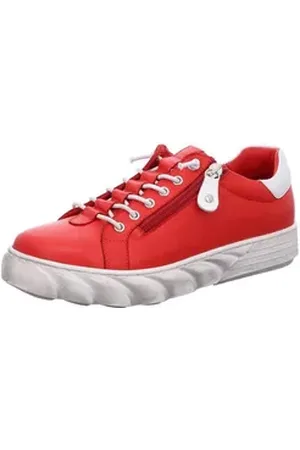 GEMINI Damen Schnürschuh rot|weiß 42