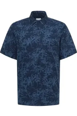 Mustang Kurzarmhemd Herren Style Darien blau XL