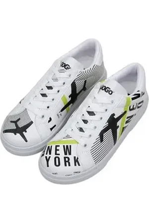 Dogo Damen Ace Sneakers New York Ticket Vegan Damen Sneaker / Female Sneaker Vegan weiß 36 EU