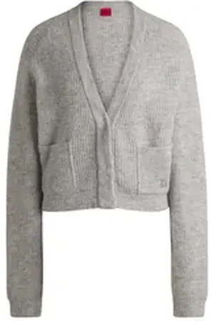 HUGO BOSS Strickjacke grau L