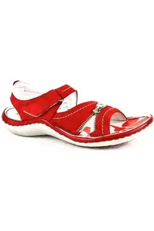 Krisbut Leder Sandaletten Pantolette Rot rot 36 EU