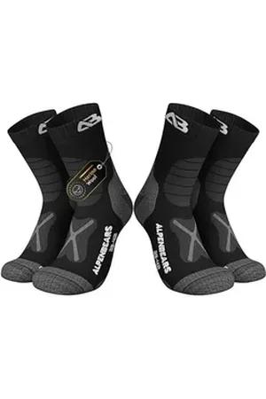 Alpen Wandersocken 2er-Set Socken braun Gr. L (2-Paar) Funktionssocken Sportsocken Trecking Wandersocken Outdoor Socken schwarz Gr. 35-38