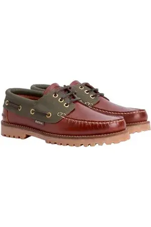 Barbour Lederschuh Deck Schnürschuh braun 9