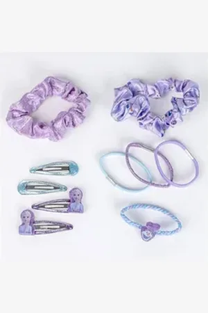 Disney Frozen Haargummi Haarschmuck-Set – Perfekt für kreative Frisuren lila