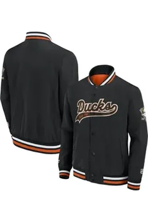 Fanatics Anaheim Ducks Kurzjacke Sateen Jacket beige|braun|schwarz XL