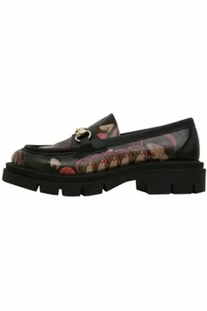 Dogo Damen Cindy Pure Reflection Vegan Damen Slipper/ Halbschuhe / Loafer Vegan grau|schwarz 38 EU