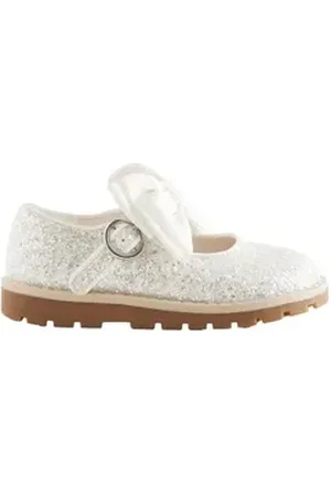 Next Mary-Janes mit Klettverschluss, weite Passform Klettschuh (1-tlg) silberfarben 19,5 EU