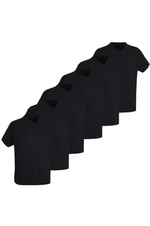Götzburg T-Shirt California (Set) mit V-Ausschnitt, kurzarm, Premium-Qualität im 6er Pack schwarz 4XL