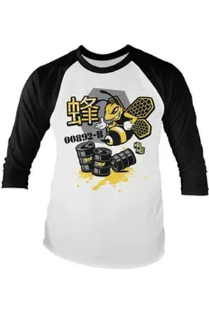 Breaking Bad Longsleeve Meth Bee 00892 B Baseball Long Sleeve Tee weiß XL