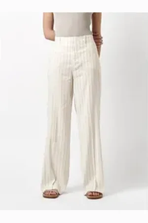 Rosner Culotte Mara_348 mit feinen Streifen weiß 36L32