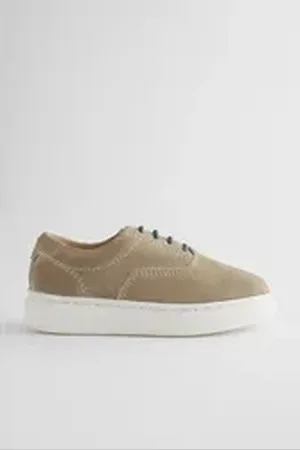 Next Schnürschuhe aus Leder Schnürschuh (1-tlg) beige 20,5 EU