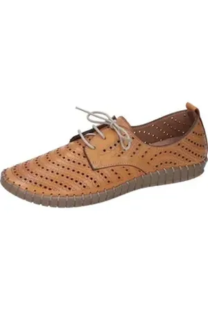 DR. BRINKMANN Manitu Schnürer Schnürschuh aus echtem Leder orange 39 EU