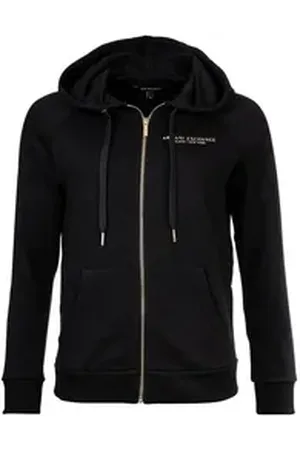 Giorgio Armani ARMANI EXCHANGE Sweater Damen Sweatjacke Baumwolle schwarz L