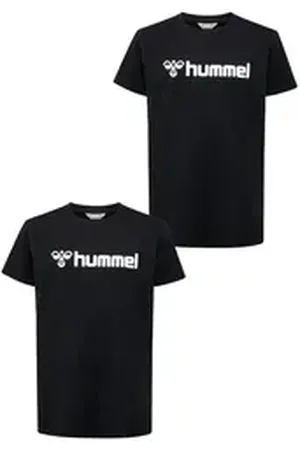 Hummel T-Shirt 2er-SET T-Shirt mit Logo Print aus Bio-Baumwolle (2-tlg) hmlGO 2.0 LOGO T-SHIRT S/S KIDS schwarz 164