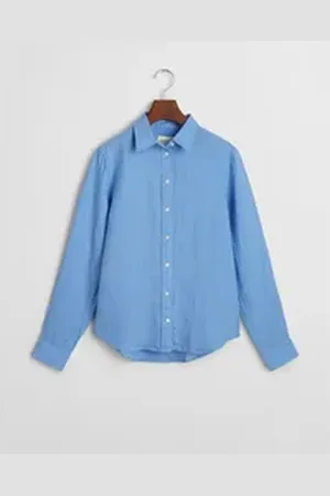 GANT Langarmbluse blau 38