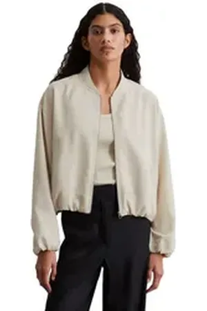 Marc O’ Polo Kurzjacke aus TENCELTM Lyocell-Leinen-Mix grau 46