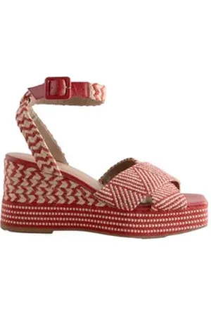 Allegra K Next Forever Comfort® Plateau-Espadrilles, Keilabsatz Keilsandalette (1-tlg) rot 37 EU