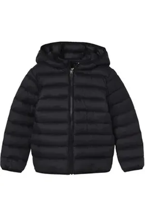 Vertbaudet Steppjacke Jungen Light-Steppjacke mit Kapuze schwarz 134