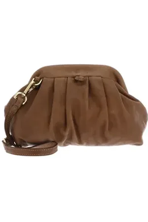 Caterina Lucchi Clutch Violante Pochette, aus echtem Rindsleder braun