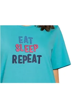 Comtessa Nachthemd Comte Kids (Set, 1-tlg., 1-teilig) Mädchen Sleepshirt Pyjama Kurzarm Baumwolle lila 140