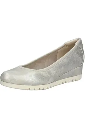 QS by s.Oliver Pumps Lederimitat Keilpumps beige 41 EU