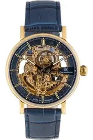 CARL VON ZEYTEN Automatikuhr Weitenau CVZ0078GBLS, Armbanduhr, Herrenuhr, Skelettuhr, Made in Germany, Mechanische Uhr blau