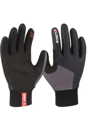 KinetiXx Langlaufhandschuhe Kinder-Langlaufhandschuhe Nilas Jr., (in schwarz oder blau) Grip, Kälteschutz, Touchscreen kompatibel, Hoher Tragekomfort schwarz 7