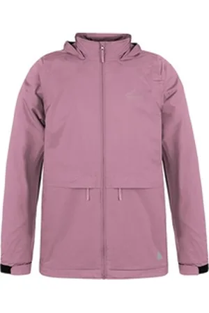 Normani Regenjacke Kinder Regenjacke ungefüttert mit Reflektoren Wasserdichte Kinderjacke mit Kapuze für Jungen und Mädchen rosa XL