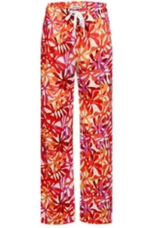 Bicalla Culotte Hose mit Blüten-Print in Pink/Orange (1-tlg) L
