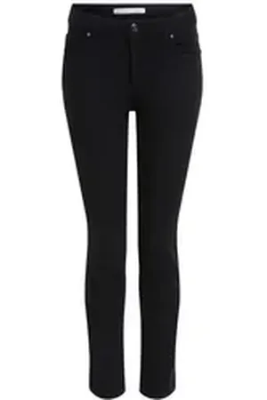 Oui Bequeme Jeans schwarz 40