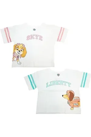 Paw Patrol Print-Shirt Skye Liberty 2er Set Kinder Mädchen T-Shirt Shirt 100% Baumwolle, Gr. 98 bis 128 bunt 110