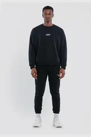 Tom Barron Jogginganzug mit Rundhals, keine/nicht relevant schwarz xl