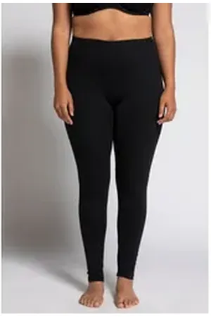 Ulla Popken Funktionshose Leggings Skinny Elastikbund OEKO-TEX schwarz 74/76