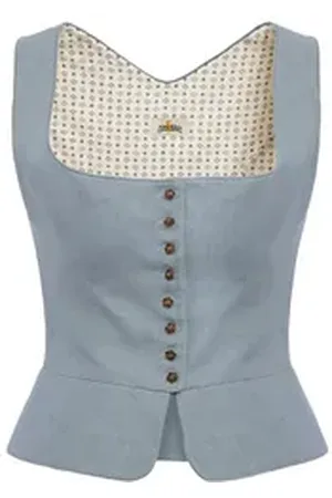 Almsach Trachtenbluse MA-ISA (1-tlg) blau 42