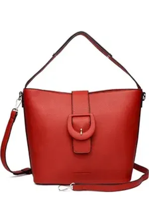 Alessandro Schultertasche Buckle, mit dekorativer Gürtelschließe rot