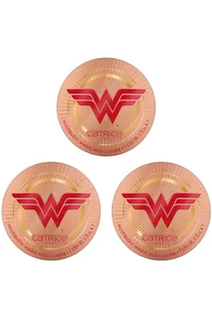Catrice Highlighter Wonder Woman Multiglow Magic Highlighter, 3-tlg., 04849 goldfarben|rosa
