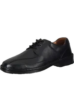 Comfortabel Schnürer Schnürschuh aus echtem Leder schwarz 48 EU