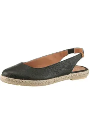 Verbenas Kiara Nucleo Slingsandale Sommerschuh, Slingsandale, Slipper, Schlupfschuh mit Juterahmen schwarz 40 EU
