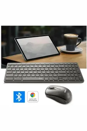 Acer Chrome Combo Set KM501 - Kompaktes Universal Bluetooth 5.2 Tastatur- und Maus-Set, Certified by Works With Chromebook schwarz