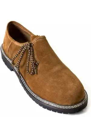 Almbock Trachtenschuhe Bavaria Rustica Schnürschuh (2-tlg) Rindsveloursleder mittelbraun braun 40 EU