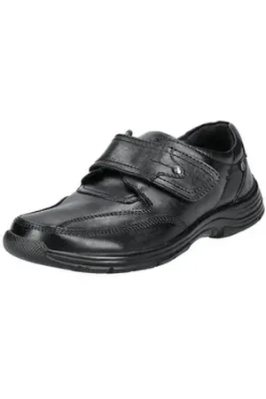 Hush Puppies Halbschuhe Leder Klettschuh schwarz 45 EU