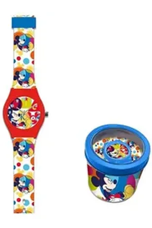 Disney Digitaluhr Mickey Bubble analoge Uhr in Metallbox, (1-tlg)