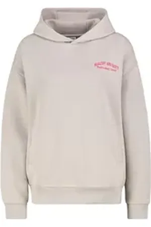 Sublevel Kapuzenpullover Damen Hoodie mit Früchte-Print beige|braun XS