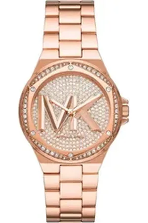 Michael Kors Quarzuhr LENNOX MK7230, Armbanduhr, Damenuhr, analog, Edelstahlarmband goldfarben