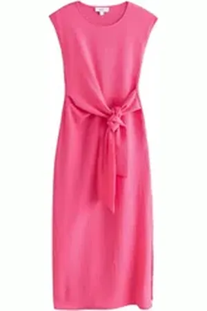 Next Strandkleid Strukturiertes Kleid zum Binden, Kurzgröße (1-tlg) rosa 24 (GB: 20 Petite)