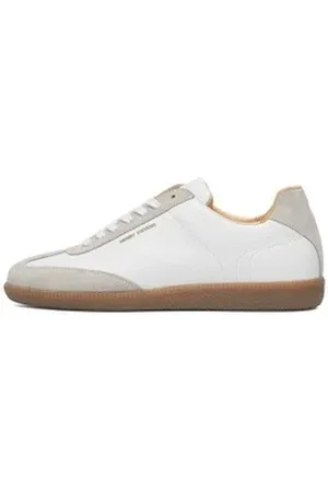 Henry Stevens Travis TIS Herrensneaker Sneaker Halbschuh Leder handgefertigt, sportlicher Freizeitschuh Herren weiß 40 EU