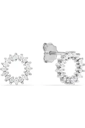 FAVS Paar Ohrstecker Damen-Ohrstecker 925er Silber 32 Zirkonia silberfarben