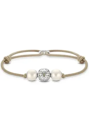 Thomas Sabo Silberarmband A2073-170-19-L22V beige|silberfarben