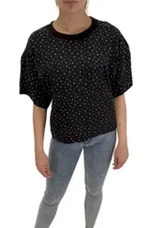 Diesel Kurzarmbluse T-Link Top schwarz S