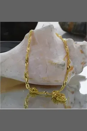 HOPLO Goldarmband Goldkette Singapurkette Länge 19cm - Breite 2,4mm - 585-14 Karat Gold